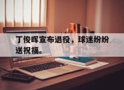 电子竞技最新下载手机版-丁俊晖宣布退役，球迷纷纷送祝福。